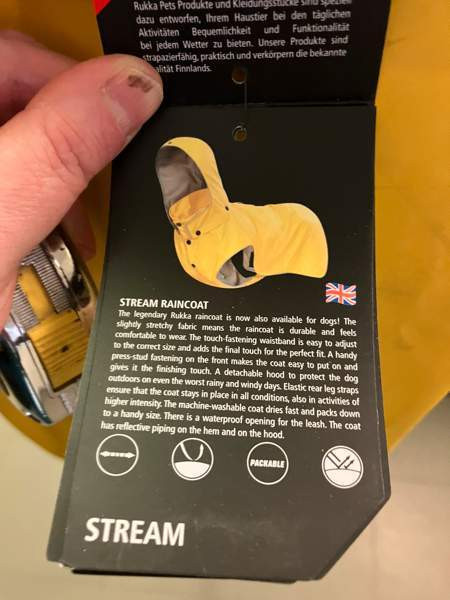 Uusi RUKKA sadetakki 45cm koiralle Helsinki - valokuva 4