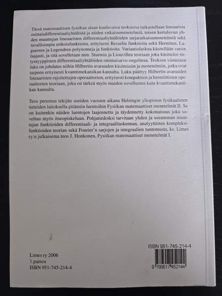 Fysiikan matemaattiset menetelmät II Helsinki - valokuva 2