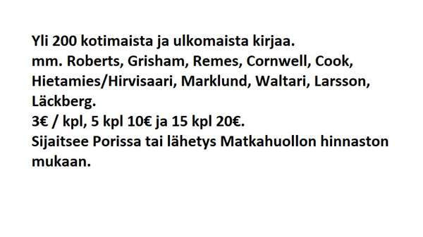 Yli 200 kotimaista ja ulkomaista kirjaa Pori - valokuva 1