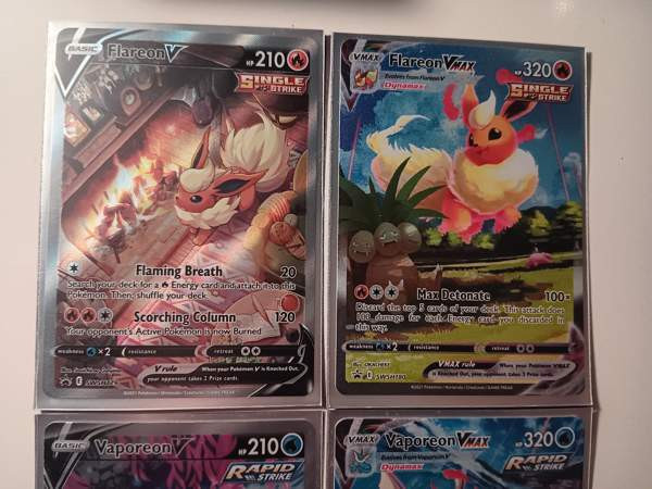 Pokemon kortit Flareon, Vaporeon ja Jolteon Миккели - изображение 2