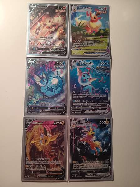 Pokemon kortit Flareon, Vaporeon ja Jolteon Миккели - изображение 1