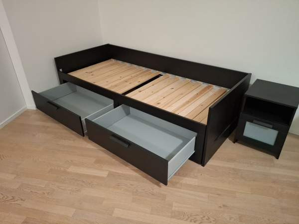 Brimnes sängyn runko, musta Oulu – foto 2