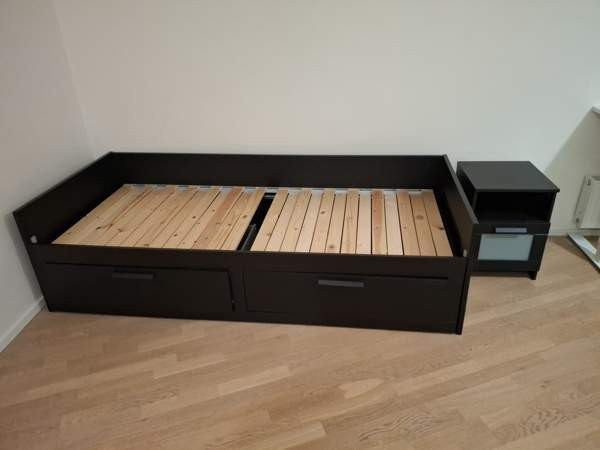 Brimnes sängyn runko, musta Oulu – foto 1