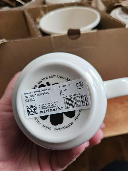 12 uudet marimekko mukit 2,5 dl Mustasaari – foto 3