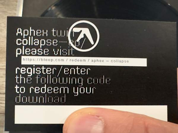 Aphex Twin - Collapse LP Kokkola - valokuva 4