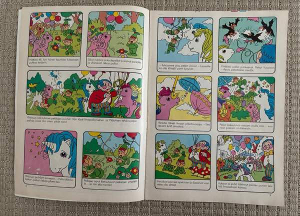 80-luvun My Little Pony Ponimaan Pikku Ponit sarjakuvalehti Lappeenranta - valokuva 3