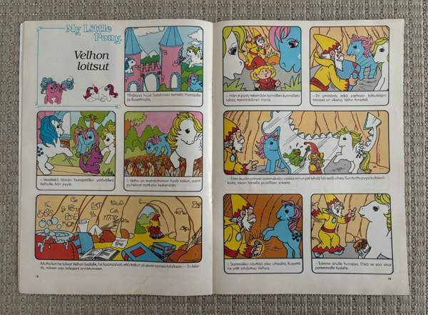 80-luvun My Little Pony Ponimaan Pikku Ponit sarjakuvalehti Lappeenranta - valokuva 4
