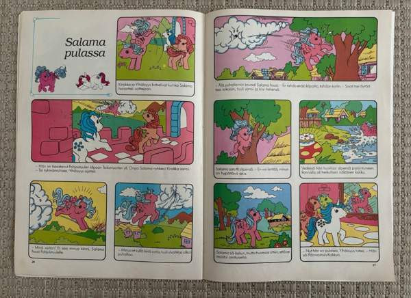 80-luvun My Little Pony Ponimaan Pikku Ponit sarjakuvalehti Lappeenranta - valokuva 6