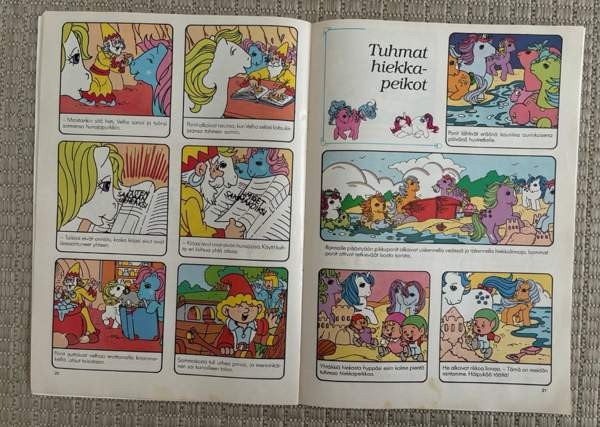 80-luvun My Little Pony Ponimaan Pikku Ponit sarjakuvalehti Lappeenranta - valokuva 5