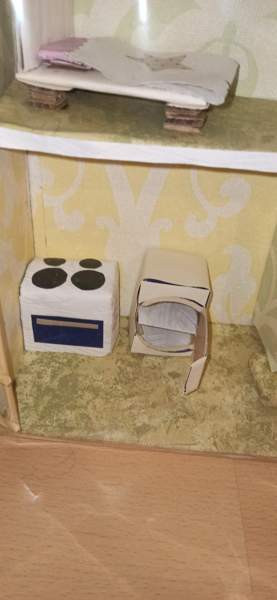 Nukketalo, koriste, leikkiin, käsintehty Tampere - valokuva 4