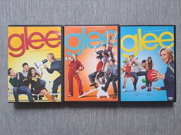 Glee tuotantokaudet 1-3 dvd Helsinki - valokuva 1