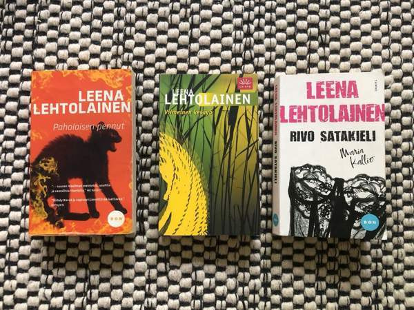 Leena Lehtolainen pokkarit 3 kpl Jyväskylä - valokuva 1