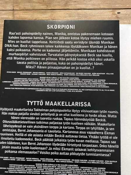 Beck skorpioni, tyttö maa kellarissa, korppikotka Espoo - valokuva 2