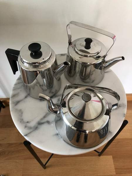 Kolmen vanhan kahvipannun setti Helsinki - photo 1