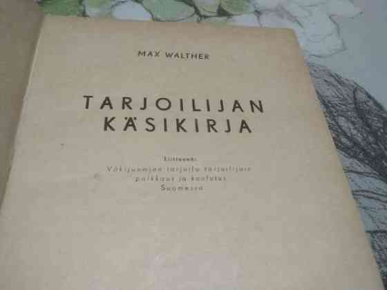 Tarjoilijan käsikirja. Max Walter Salo