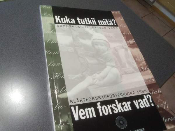 Kuka tutkii mitä? Sukututkijaluettelo 1996 Salo - valokuva 1