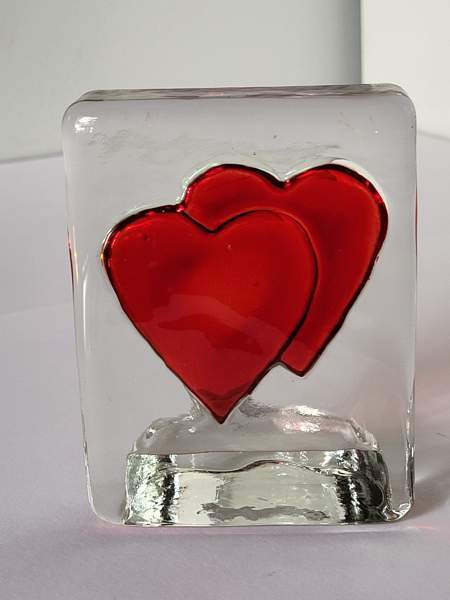 Tuikku sydämet paksu lasi Taipalsaari - valokuva 1