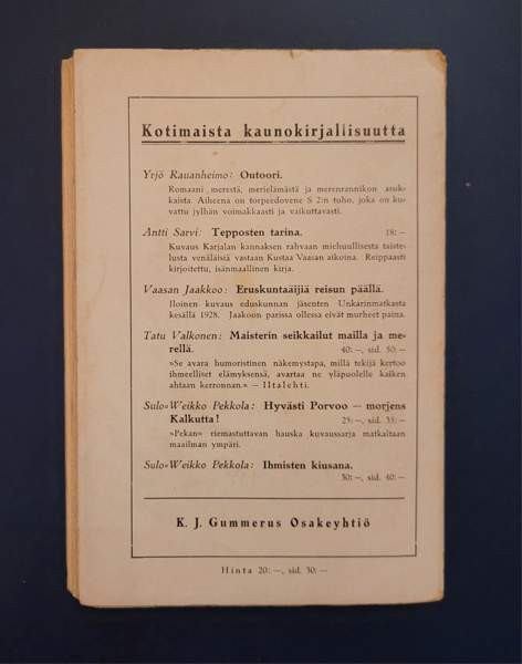 Jalmari Sauli: Himmeli (1. painos) Helsinki - photo 2