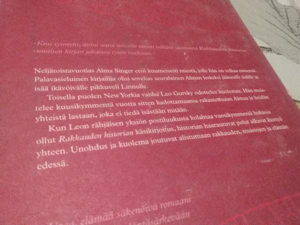 Rakkauden historia. Nicole Krauss Salo - valokuva 2