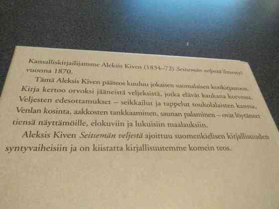 Seitsemän veljestä. Aleksis Kivi Salo