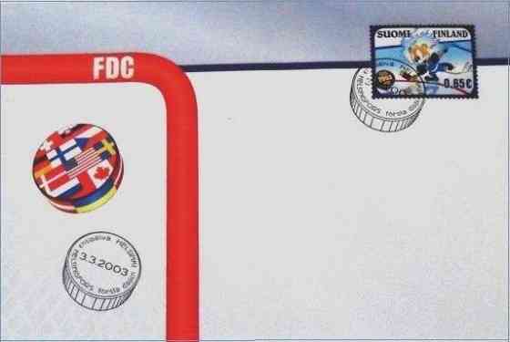Ensipäiväkuori 3.3.2003 Jääkiekon MM-kilpailut FDC Oulu