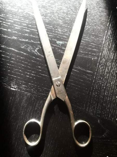 Vanha sakset SCHLOSS (LINNA) Saksa Pituus : 25 cm Vantaa - valokuva 3