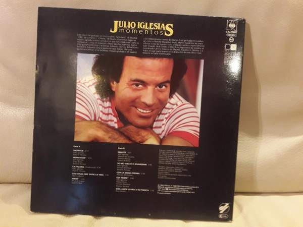 Julio Iglesias 1982 Momentos LP Holland Vantaa - valokuva 3