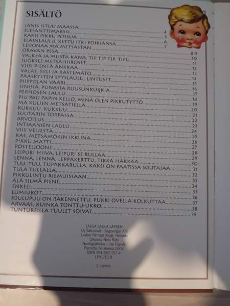 Lasten laulukirja Kangasala - valokuva 2