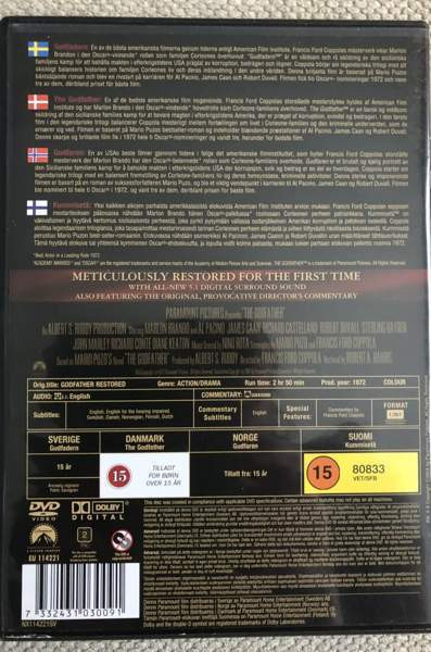 Kummisetä dvd Турку - изображение 2