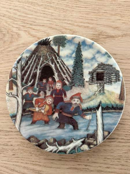 Arabia 1983 lautanen: Puron ylitys Oulu - photo 1