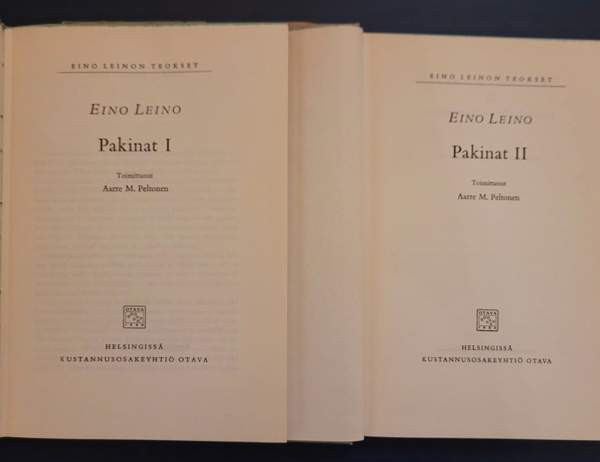 Eino Leinon pakinat 1-2 Helsinki - photo 3