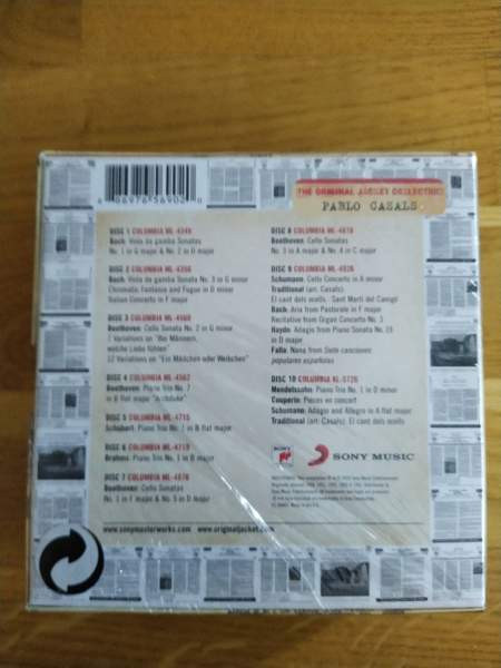 Pablo Casals Original Jacket Collection 10cd Turku - photo 2