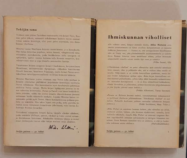 Mika Waltari: Ihmiskunnan viholliset Helsinki - photo 2