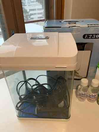 Brand new white aquarium + food and decor Espoo