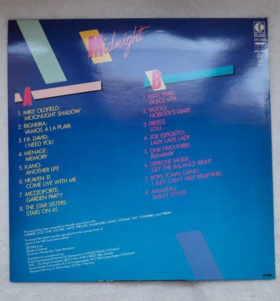 Vinyyli LP Midnight (kokoelmalevy) Helsinki - изображение 2