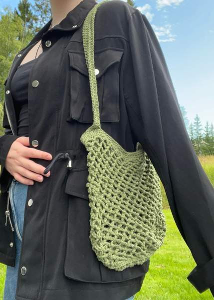 Virkattu laukku Lempaeaelae – foto 3