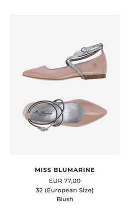 Juhlakengät/ ballerinat Miss Blumarine. Koko 32 Helsinki
