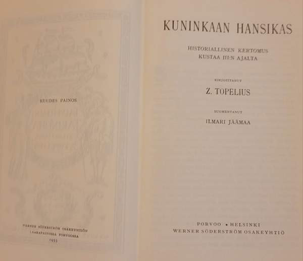 Z. Topelius: Talvi-iltain tarinoita I-II (1953) Helsinki - photo 5