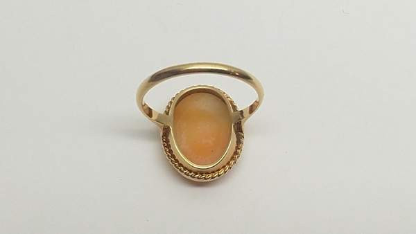 14 karaatin kultainen camee sormus, NW 585 Mikkeli - valokuva 4