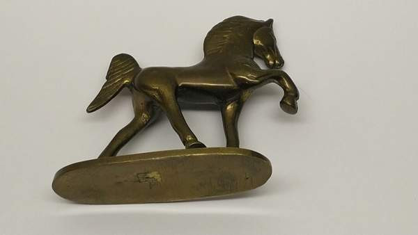 Hevonen figuuri, messinki Mikkeli - valokuva 4