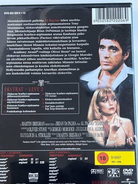 Arpinaama Scarface AlPacino 2 levyn erikoispainos. Espoo - valokuva 2