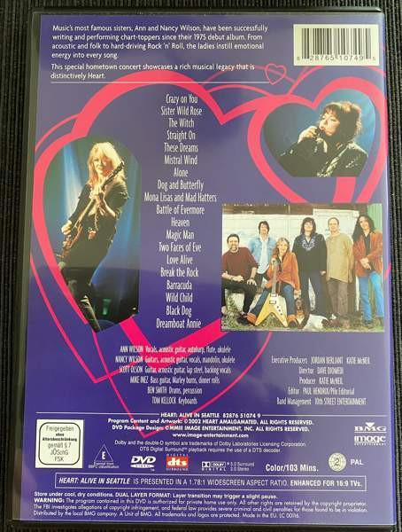 HEART  Alive in Seattle DVD Kuopio - valokuva 2