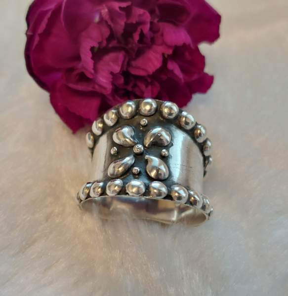 830 hopeinen muhkea sormus. Koko 20. Lahti - photo 2