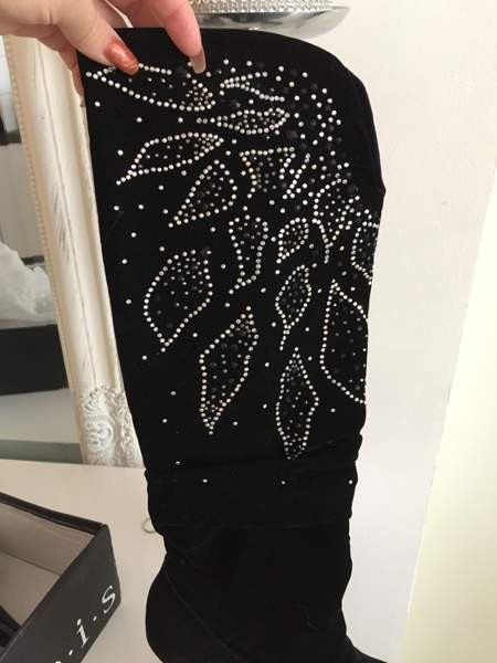 Upeat mustat saappaat strasseilla 35 Vantaa - valokuva 3