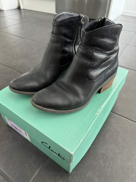 Clarks Moonlit Cool mustat nahkanilkkurit koko 38 Лахти - изображение 1