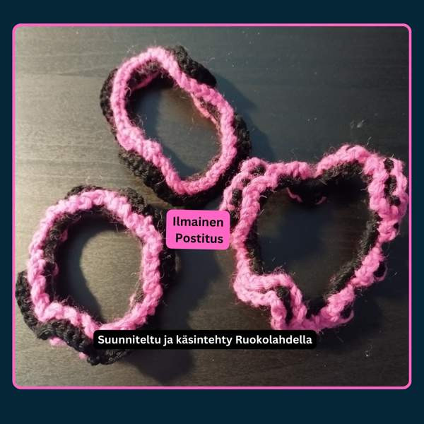 Setti 3: Vaaleanpunainen ja Musta Hiusdonitsit Ruokolahti - valokuva 1