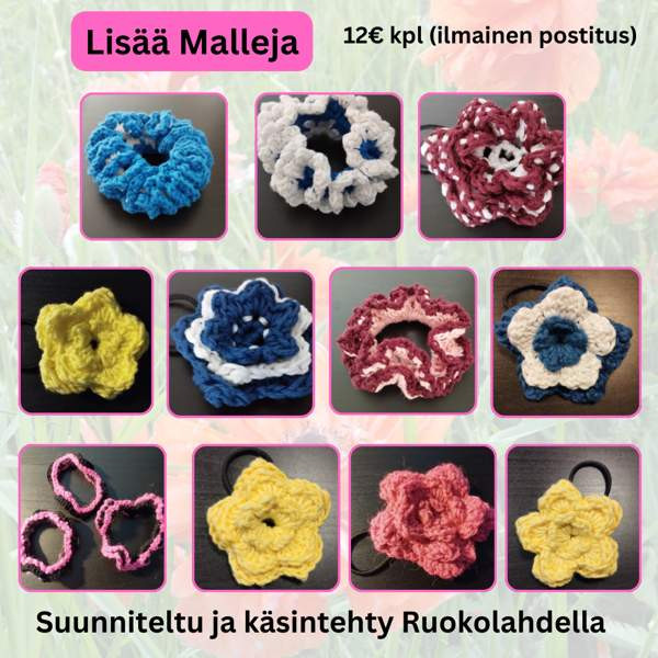 Setti 3: Vaaleanpunainen ja Musta Hiusdonitsit Ruokolahti - valokuva 3