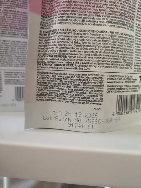 6 packs x Rinti Sensible dog snacks, chicken, 120g Nurmijärvi - valokuva 5