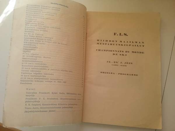 Hiihdon maailmanmestaruuskilpailut 1938 ohjelma Kokemäki - изображение 2