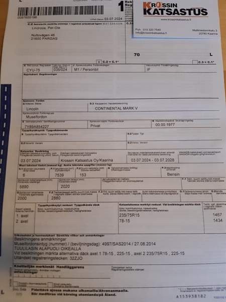 Lincoln Continental Laensi-Turunmaa – foto 7